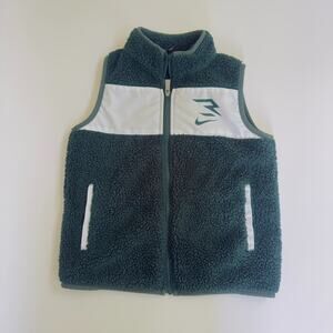 Nike Boys Teddy Fleece Vest Full Zip Youth Size 8 (US Kids Medium) Warm
